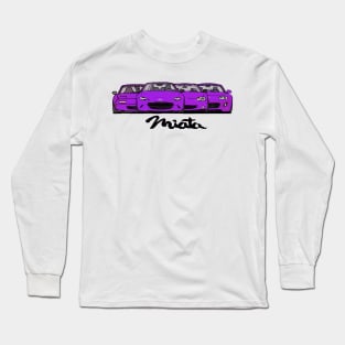 MX5 Miata Generations Purple Long Sleeve T-Shirt